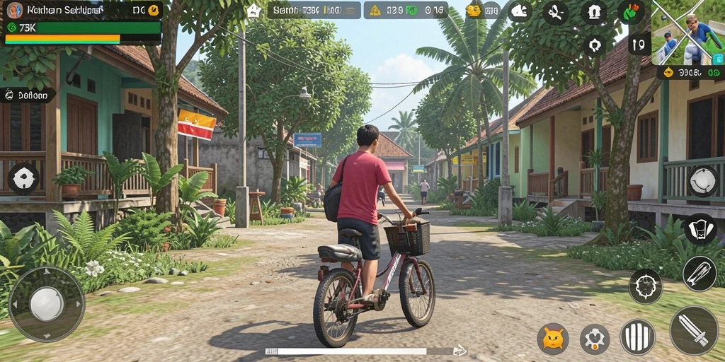 Tampilan gameplay <strong>73K</strong> yang colorful dan interaktif.