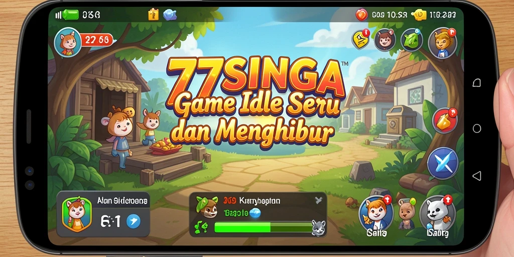Tampilan gameplay <strong>77SINGA</strong> yang penuh warna dan menarik.