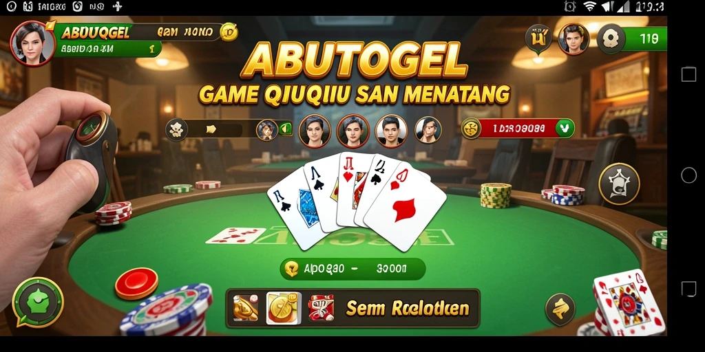 Tampilan gameplay menarik dari ABUTOGEL dengan elemen QiuQiu.