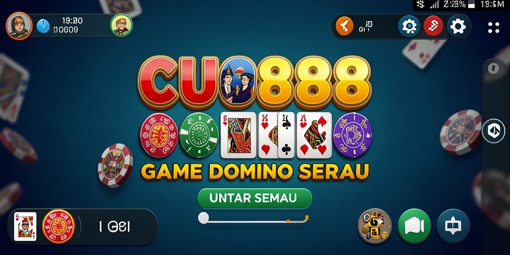 Tampilan gameplay Domino yang menarik di CU888.