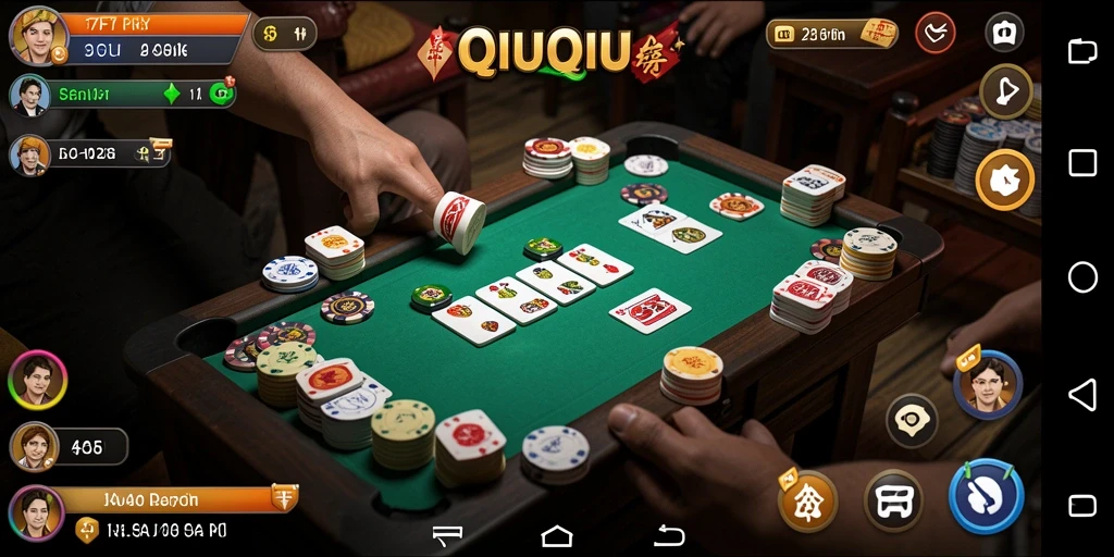 Tampilan menarik dari gameplay QiuQiu di F7F7