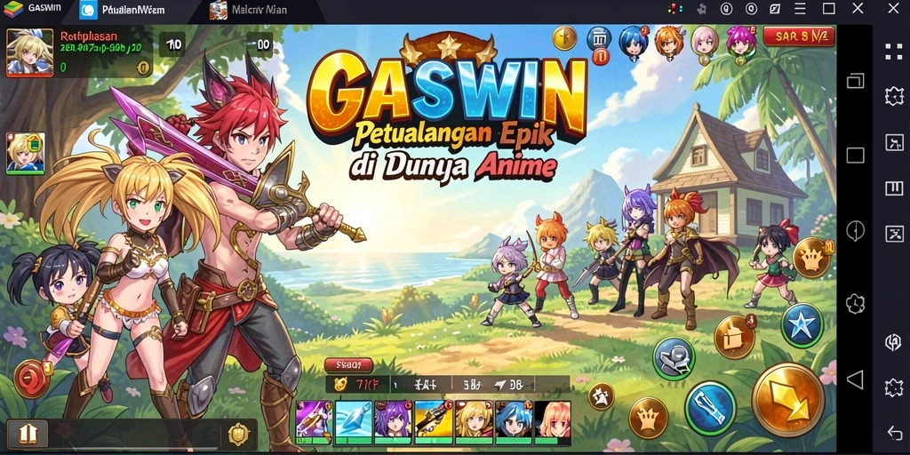 Tampilan menarik dari gameplay GASWIN yang memikat.