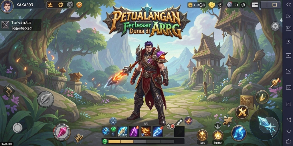 Gameplay epik KAKA303 dalam aksi petualangan ARPG.