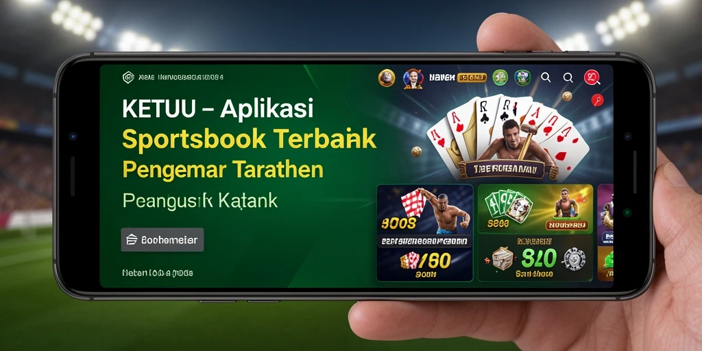 Tampilan utama <strong>KETUA</strong> menunjukkan berbagai pilihan taruhan olahraga.