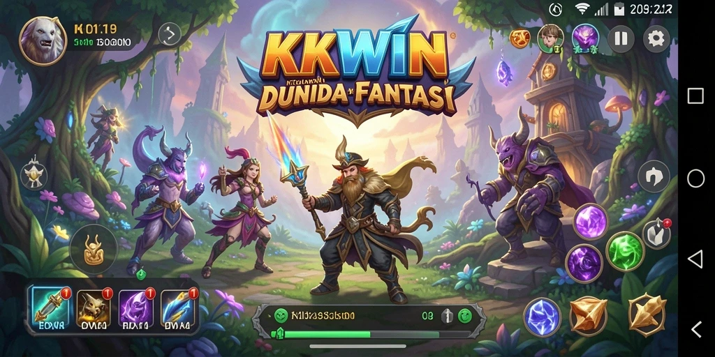 Menampilkan momen seru dalam gameplay petualangan KKWIN.