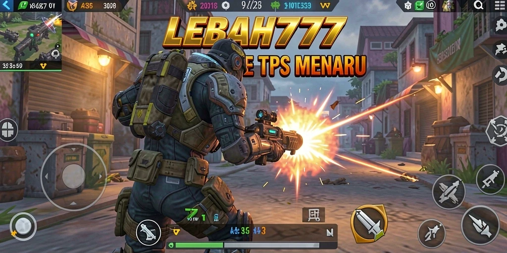 Tangkapan layar gameplay LEBAH777 dengan aksi tembak-menembak yang mendebarkan.