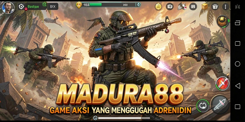 Tampilan aksi seru dalam MADURA88 dengan gameplay mendebarkan.