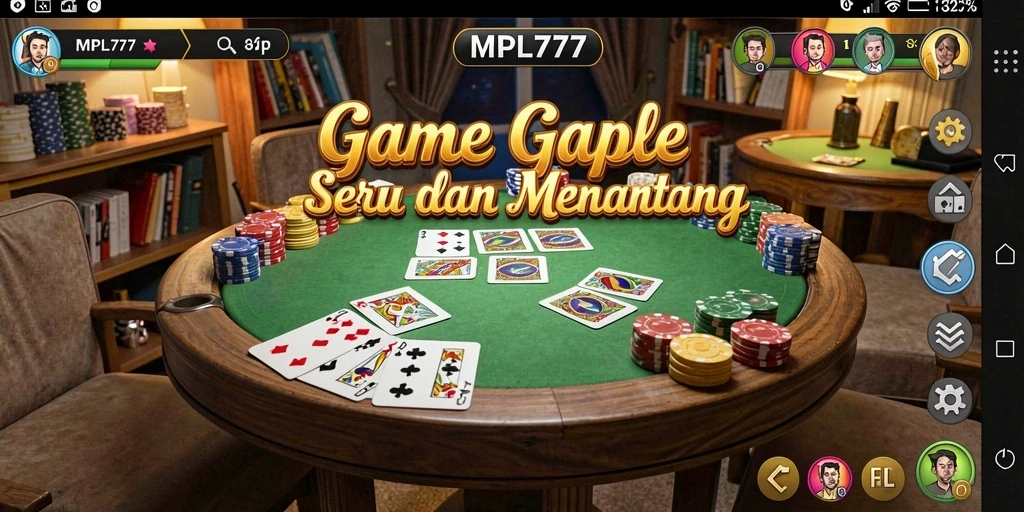 Tampilan gameplay seru di MPL777 saat bermain Gaple.
