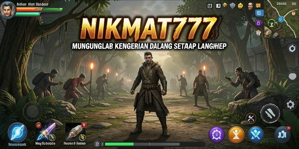 Tampilan menegangkan dari gameplay horor NIKMAT777 yang mendebarkan.