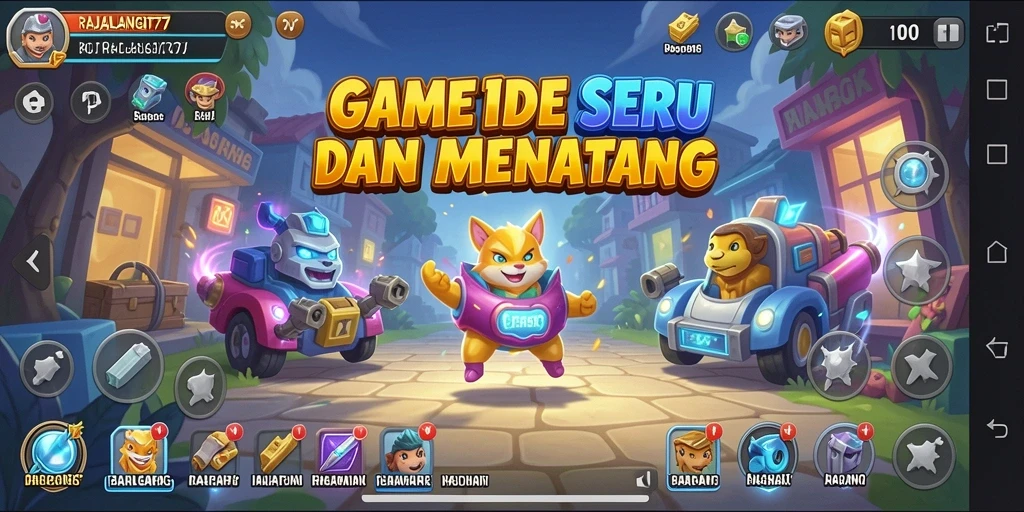 Tampilan gameplay seru di RAJALANGIT77 dengan elemen Idle yang menarik.