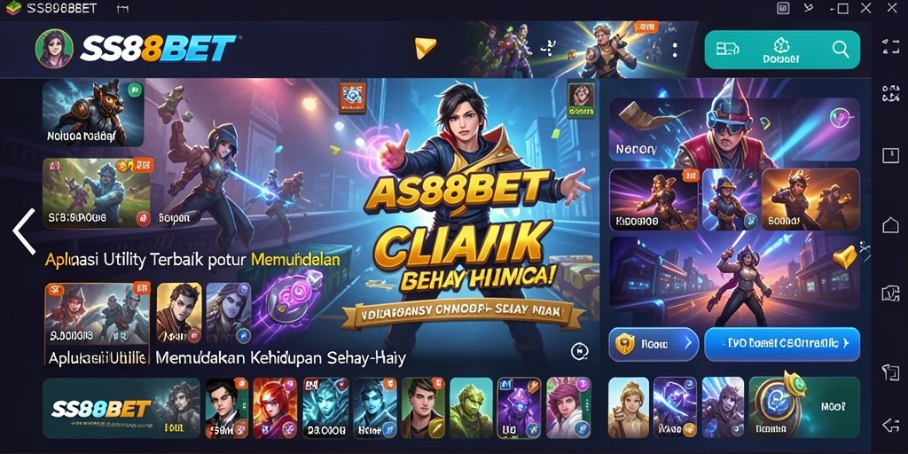 Tampilan antarmuka SS88BET yang sederhana dan fungsional.